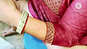 Horny Indian bhabhi fucking neighbor boys in bathroom 😈