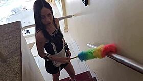 The Girl Who Cleans My House Agrees To Use Conmigo Lubricant