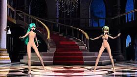 hatsune miku & gumi cendrillon project diva nude mod full nude