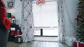 skinny kylie quinn gets spanked and fucked by boyfriend in santa costume