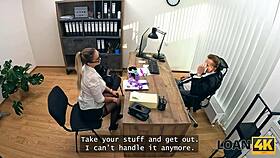 in the loan4k series, the library girl went undercover and turned out to be one of the best sluts in the office