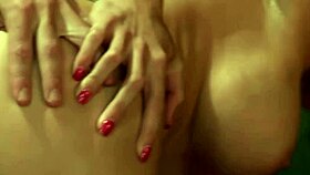 The Sweaty Guy Pounds The Pierced Area Long And Hard Before Finishing On The Tattoo Inside The Lip