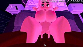 Blonde bitch rides big black cock hard