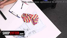 Her body saved her, but the emotion of sucking the security guard's dick was intense