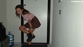 Robber broke in fucked ass