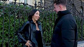 Lia Lin enjoys intense first date fucking with her customer!