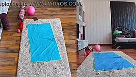 Hot And Sweaty Dual Cam Naked Yoga Click To Witness The Steamy Action 😈