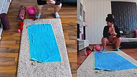 Hot And Sweaty Dual Cam Naked Yoga Click To Witness The Steamy Action 😈