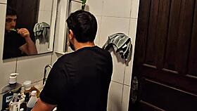 She pretends not to be interested but spies on the hot guy until she gets him