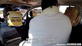 Bold Double Penetration Threesome In Hidden Taxi Cab With Anal And Blowjob