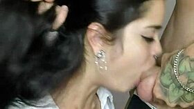 morena novinha giving a greedy blowjob to wellington prado's big cock