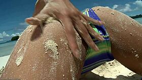 nikki thorne feels playful teasing in her bikini close-up