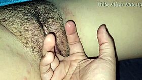 tight pussy roleplay with hairy beaver gets creampied passionately