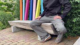 you crave it in your big ass, but settle for a teasing handjob outdoors