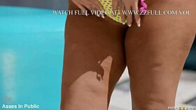 Kayla East Teases With Wet Holes In Heels