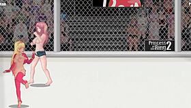 Princess Vivian Vs Paris In Ring Fight!