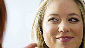 Lesbian couple finds naughty teen 18+ nanny for muff diving fun