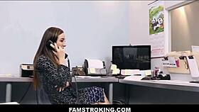 Bambi Brooks and Tony D Collaborate on a Project with a Cute Teen at Work