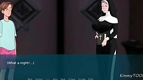 Nun fucked in confession booth by huge white cock at church 😈