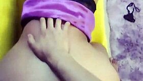 Pretty latina student in lingerie clip