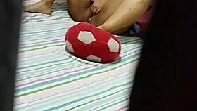 Roommate discovers me masturbating in lingerie, horny guy fucks me and cums on face full story