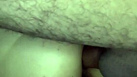 Latina brunette slut's first anal fuck standing up leaves her ass dripping with milk