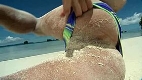 nikki thorne feels playful teasing in her bikini close-up