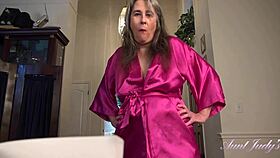 auntjudys - your 50yo busty full-bush step-mom grace jacks you off pov