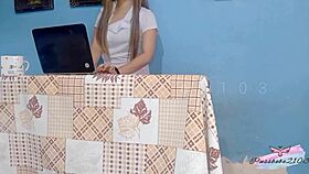 Nurse feels horny during breaktime sex