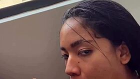 I fight my stepbrothers cock while on video call with boyfriend