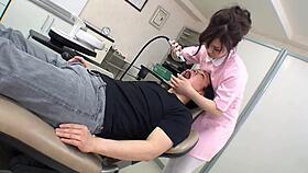 Japanese Female Dentist Seduces Older Client For Rough Fuck At Work In Uncensored Jav Porn
