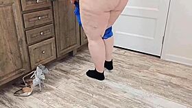 Big Ass Female Boss Lets Janitor Rip Off Her Panties And Eat Her Pussy!