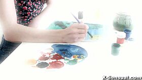 Riley Jorden in detailed sensual sex art riding