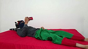 Latina amateurs fuck intensely alone at home in lingerie