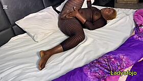 Ebony BBW gets fucked by neighbors in full video