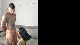 The Latina loves sucking the young guy's big cock