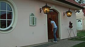 A big natural tits amateur housewife rides and sucks a cock in cowgirl position.