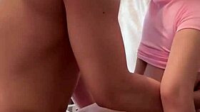 Drilling Tight Asian Pussy Right On The Kitchen Table