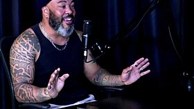 after vacation anxiety, she enters camera, shocked by man's ass and doll fetish - middy on sheer red