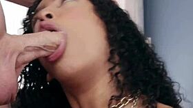 Tattooed Brazilian amateur sucking dick in bikini and heels