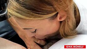 Fit Girl Sucks Stranger's Cock In Car - Risky Public Blowjob