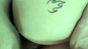 Exhibitionist flashing after shower leads to intense anal fucking