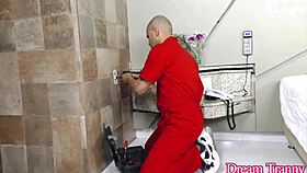 the lucky dude exclaims, 'trading oral pleasure with phat ass tgirl julia alves feels amazing'