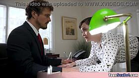 Quickie Fucking The Extra Small Petite Tomboi Secretary!