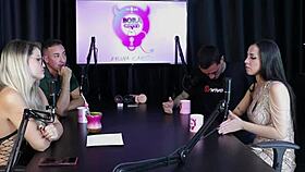 teen glamour bdsm in sheer red lingerie