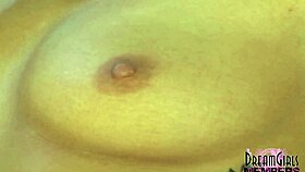 meeting this blonde tattooed dream girl with blue eyes and natural tits on the sofa