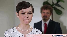 Quickie Fucking The Extra Small Petite Tomboi Secretary!