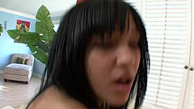 Slutty Latina gets hard fucked and cum-fed 😈