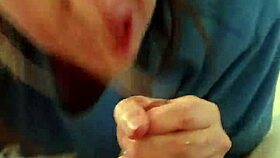 blonde sucks hung stud till he explodes