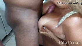 Delicious Spanish mature woman receives cumshot on her